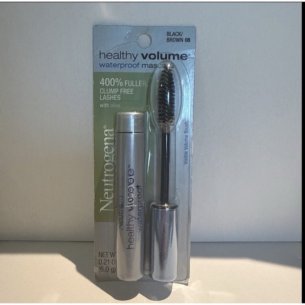 Neutrogena Healthy Volume Lash-Plumping Mascara, Black/Brown, 0.21 oz..